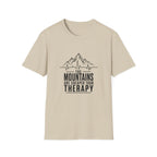 Mountains Are Cheaper Than Therapy T-Shirt — Outdoorsy Hiking Graphic Tee