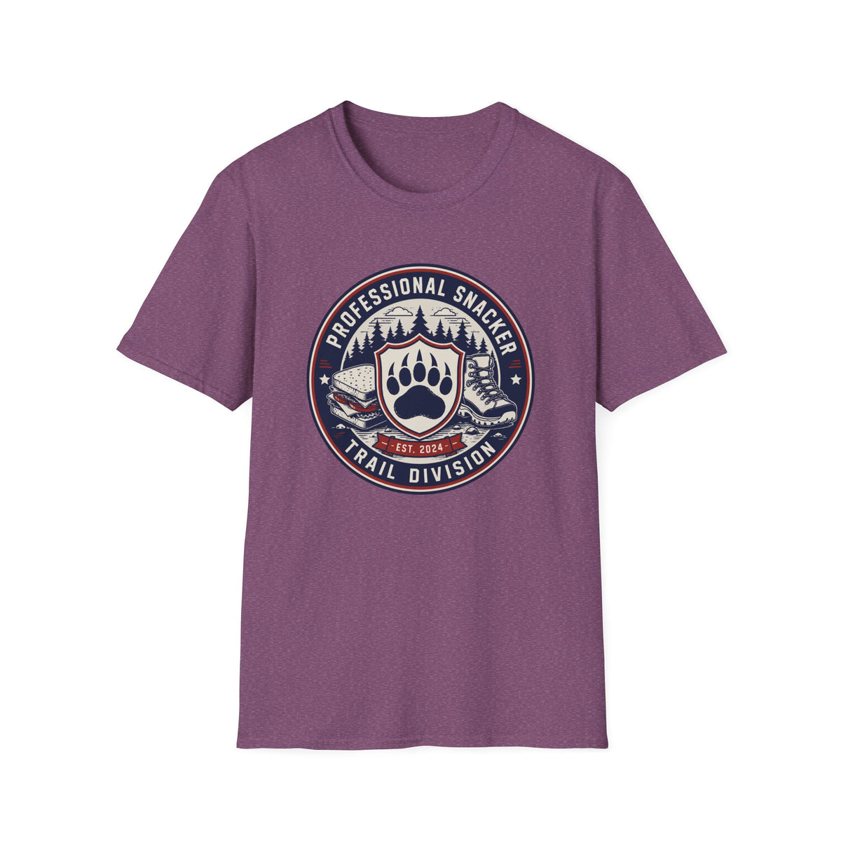 Professional Snacker T‑Shirt — Trail Division Bear Paw Graphic Tee