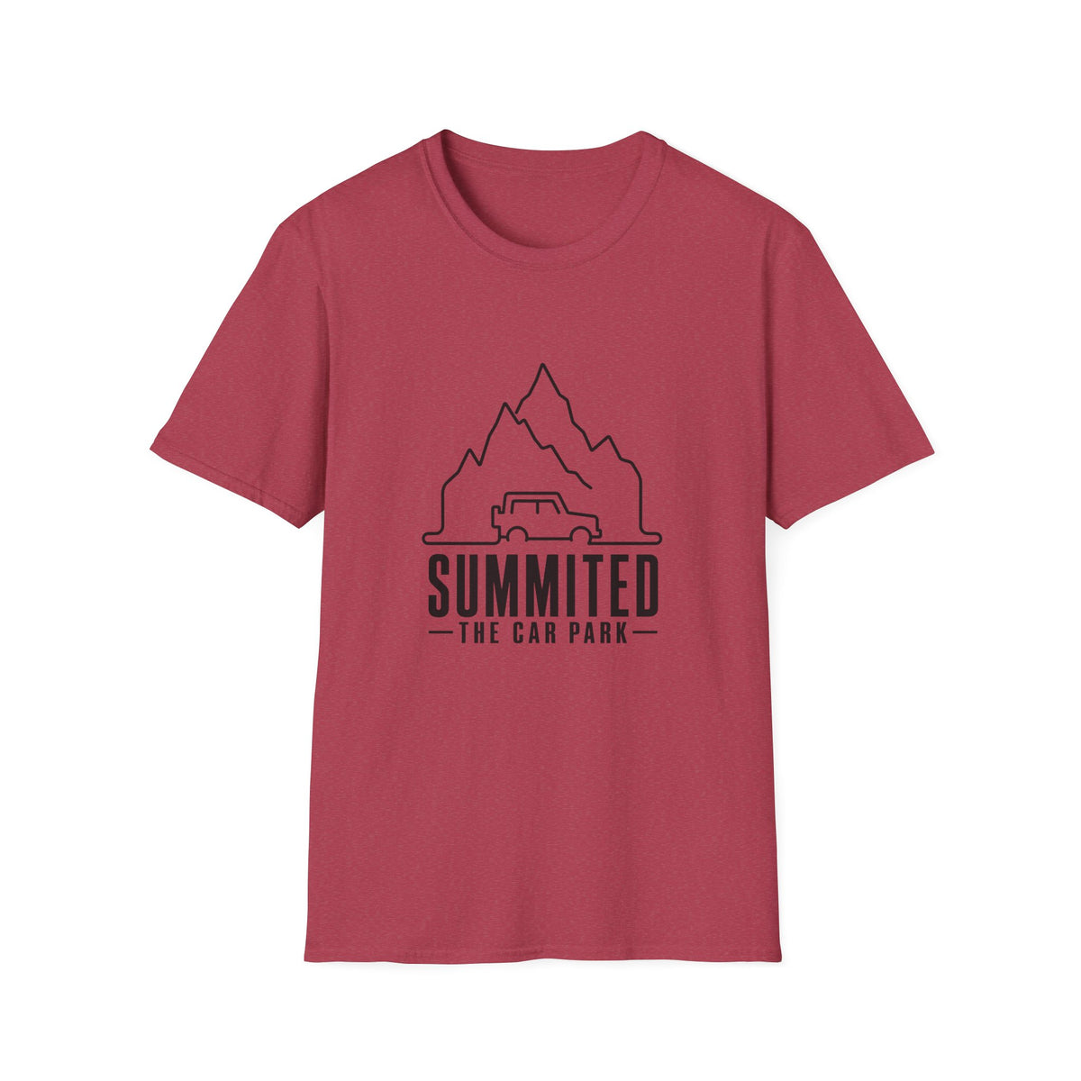 Summited Car Park T-Shirt — Minimal Mountain & Off-Road Graphic Tee