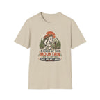 Hiking Goat T-Shirt — "I Hiked Up This Mountain" Funny Outdoors Tee