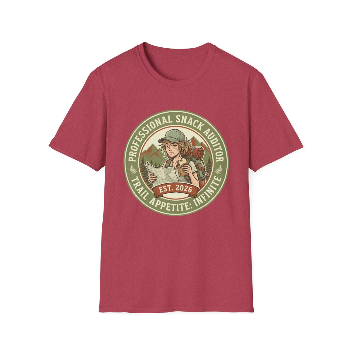 T‑Shirt — "Professional Snack Auditor" Outdoor Hiker Graphic Tee