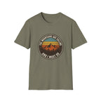 Mountains Are Calling T-Shirt — Vintage Sunset Hiking Tee