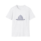 Low-Effort Mountaineering Inc. T-Shirt — Funny Mountain Logo Tee