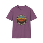 Mountains Are Calling T-Shirt — Vintage Sunset Hiking Tee