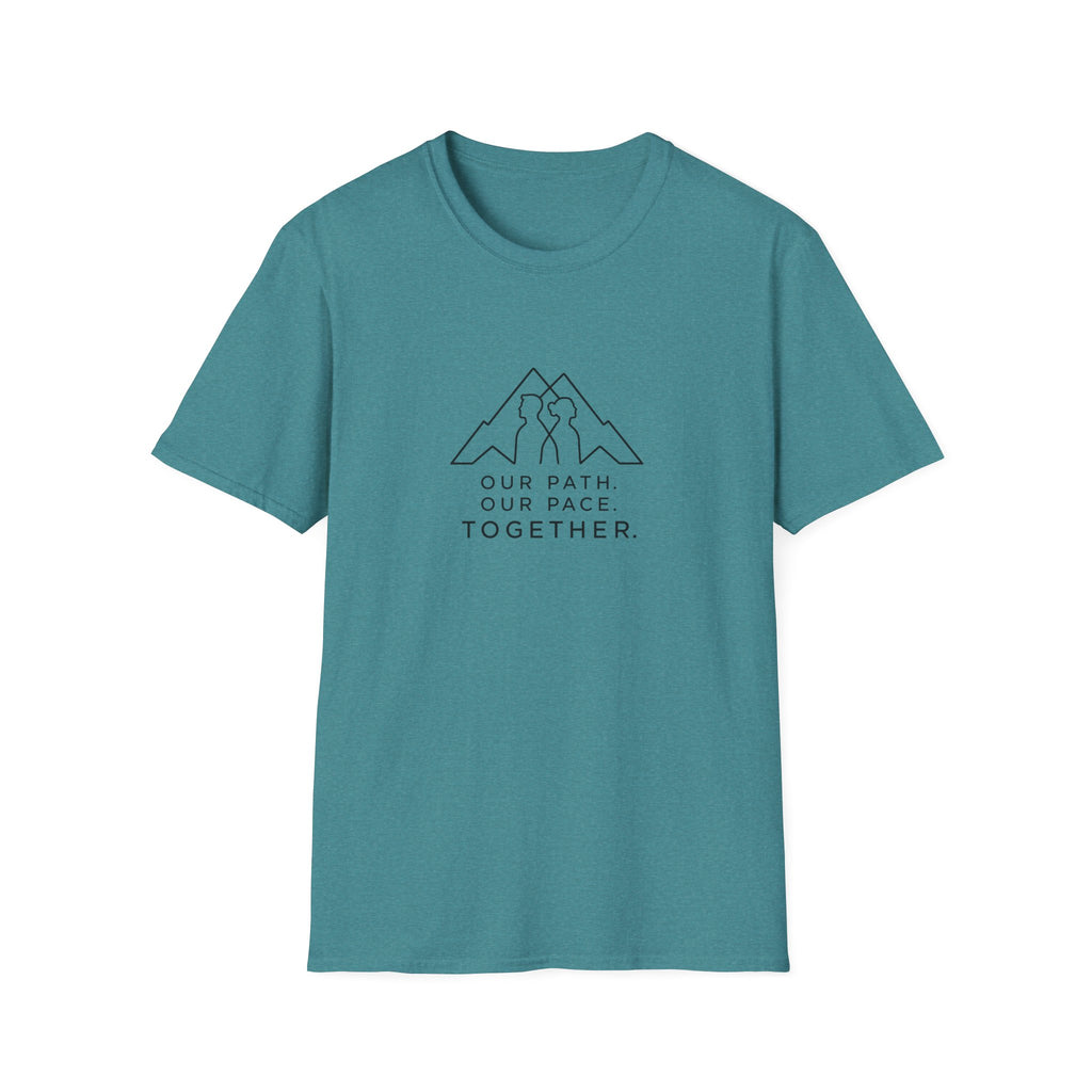 Together Mountain T-Shirt — "Our Path. Our Pace. Together." Couples Hiking Tee