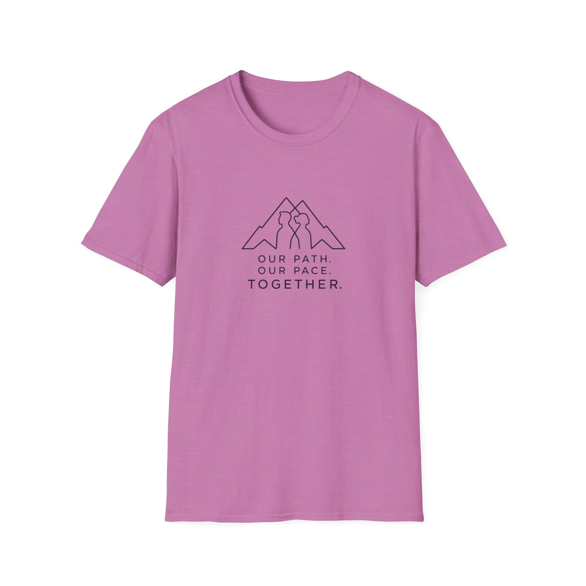 Together Mountain T-Shirt — "Our Path. Our Pace. Together." Couples Hiking Tee