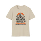 T-Shirt — I Can't Hear You Over My Own Breathing Bigfoot Hiking Graphic