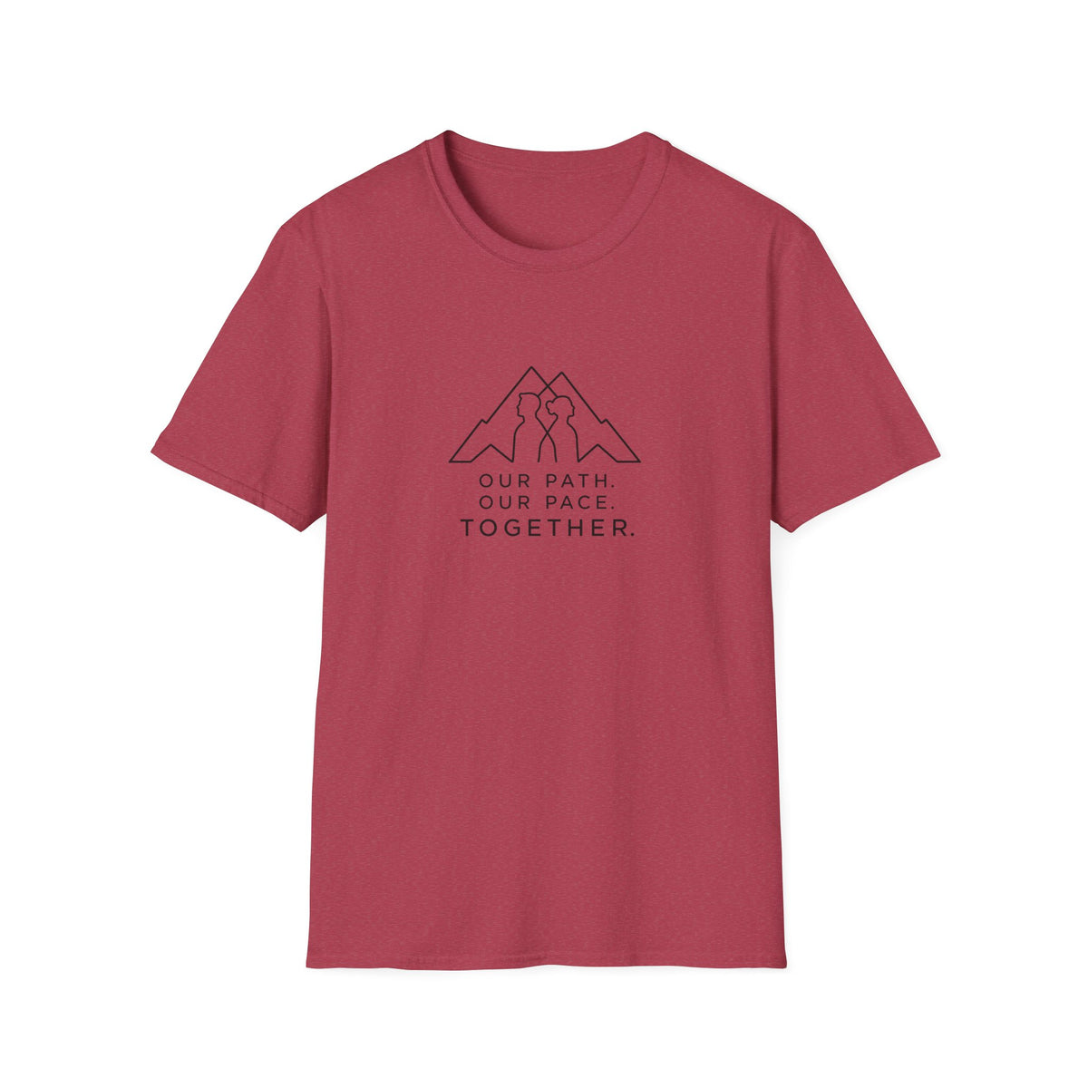 Together Mountain T-Shirt — "Our Path. Our Pace. Together." Couples Hiking Tee