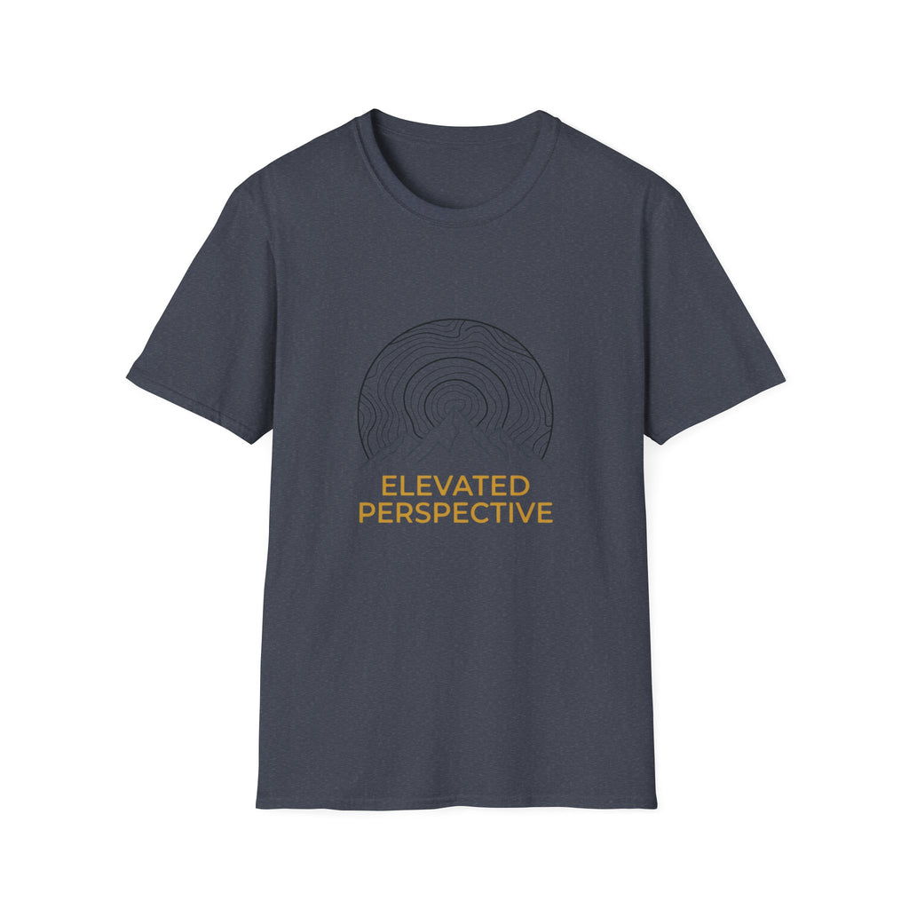 Mountain Line Art T-Shirt — “Elevated Perspective” Minimal Graphic Tee