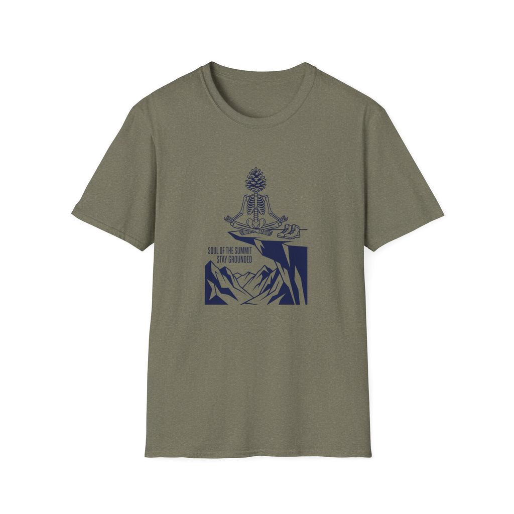 Meditation Pinecone T-Shirt — "Soul of the Summit" Yoga Tee
