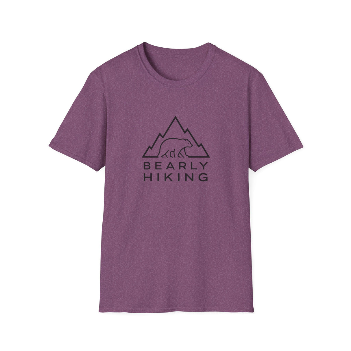 Bearly Hiking T-Shirt — Minimal Mountain Bear Outdoor Tee