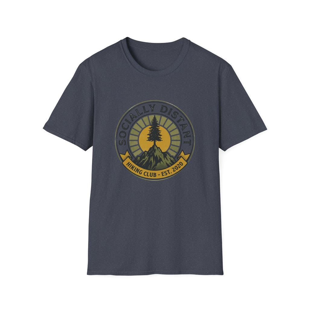 Socially Distant Hiking Club T-Shirt — Vintage Tree Mountain Graphic Tee