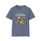 Sloth Hiking T-Shirt — "I’m Not Slow, Just Not Competing" Relaxed Adventure Tee