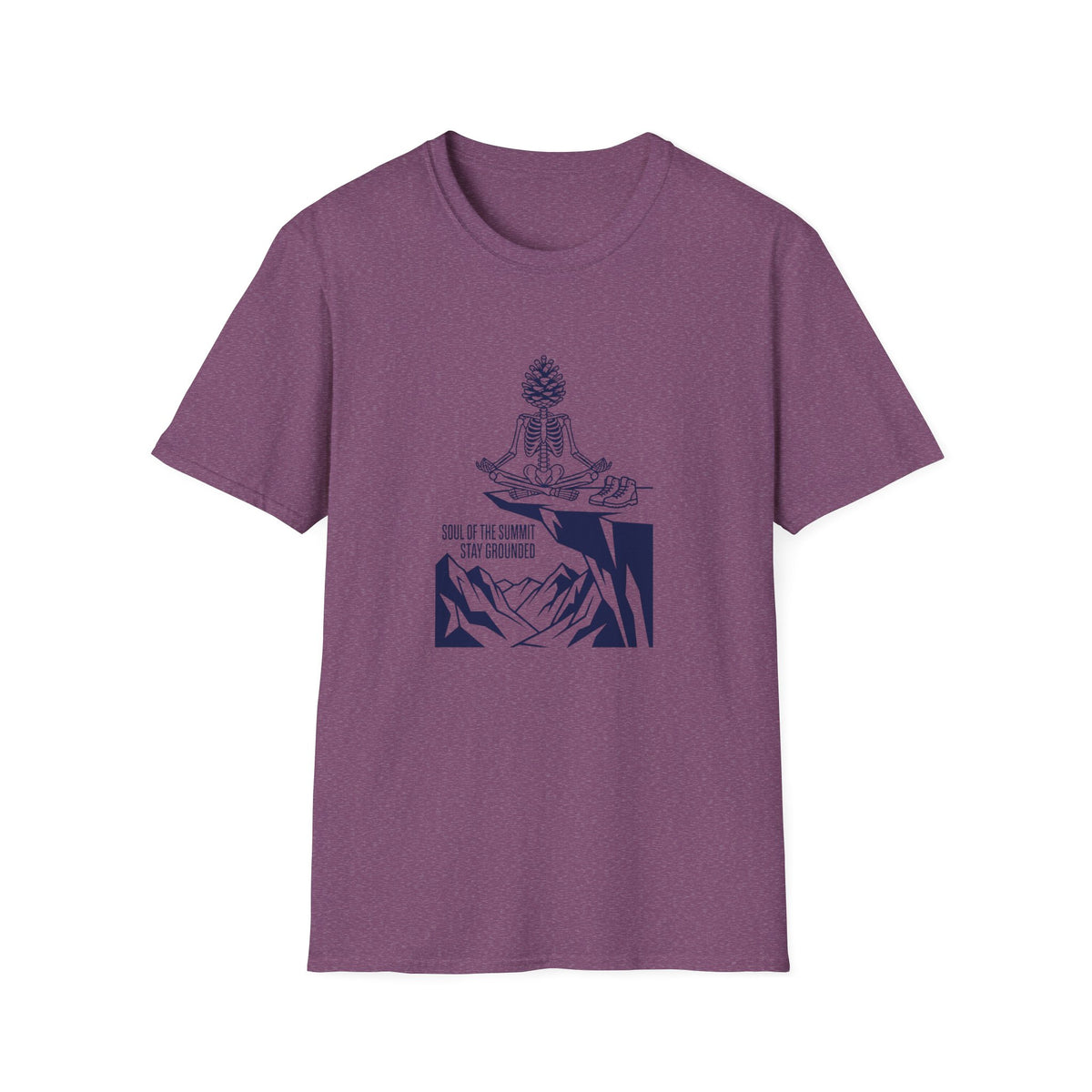 Meditation Pinecone T-Shirt — "Soul of the Summit" Yoga Tee