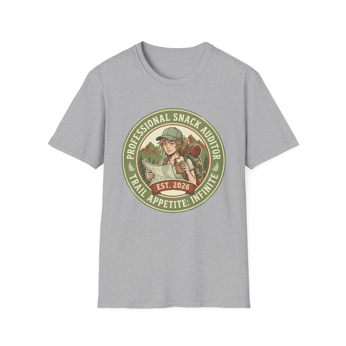 T‑Shirt — "Professional Snack Auditor" Outdoor Hiker Graphic Tee