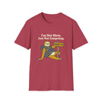 Sloth Hiking T-Shirt — "I’m Not Slow, Just Not Competing" Relaxed Adventure Tee