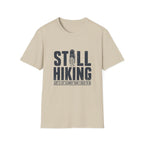 Still Hiking T-Shirt — Retro Bootprint Outdoor Tee for Hikers