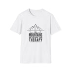 Mountains Are Cheaper Than Therapy T-Shirt — Outdoorsy Hiking Graphic Tee