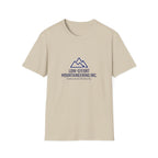 Low-Effort Mountaineering Inc. T-Shirt — Funny Mountain Logo Tee