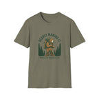 Bear Backpacker T‑Shirt — "Bearly Making It" Camping Graphic Tee