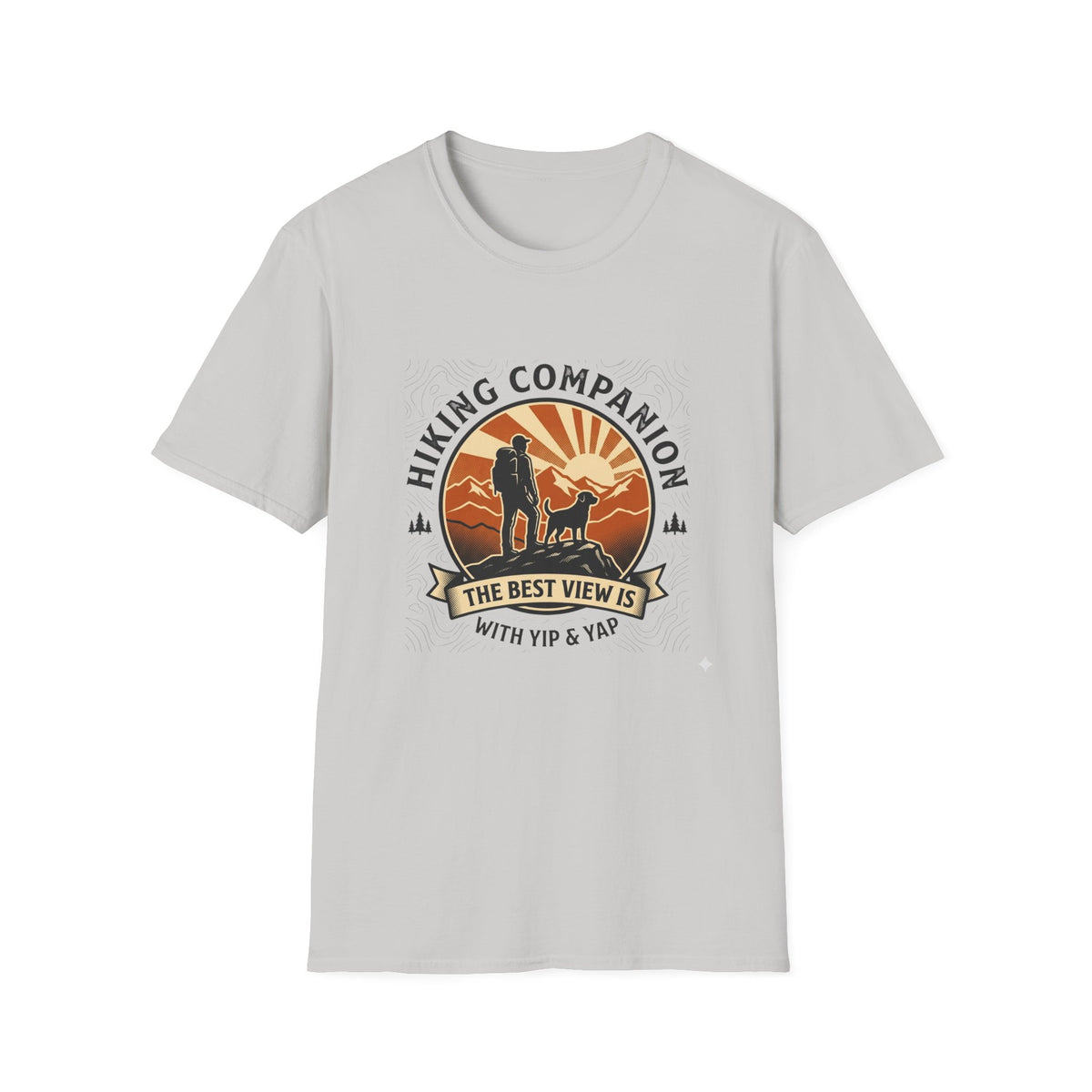 Hiking Companion T-Shirt — 'The Best View Is With You & Yappy' Outdoor Dog Lover Tee