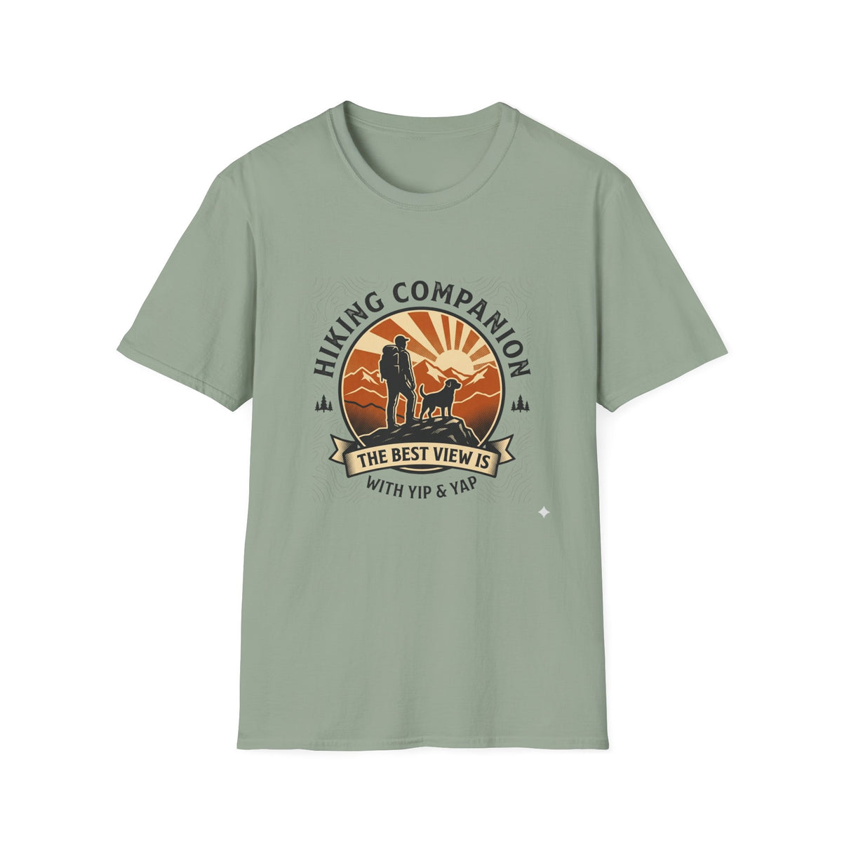 Hiking Companion T-Shirt — 'The Best View Is With You & Yappy' Outdoor Dog Lover Tee