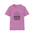 Mountains Are Cheaper Than Therapy T-Shirt — Outdoorsy Hiking Graphic Tee