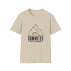 Summited Car Park T-Shirt — Minimal Mountain & Off-Road Graphic Tee