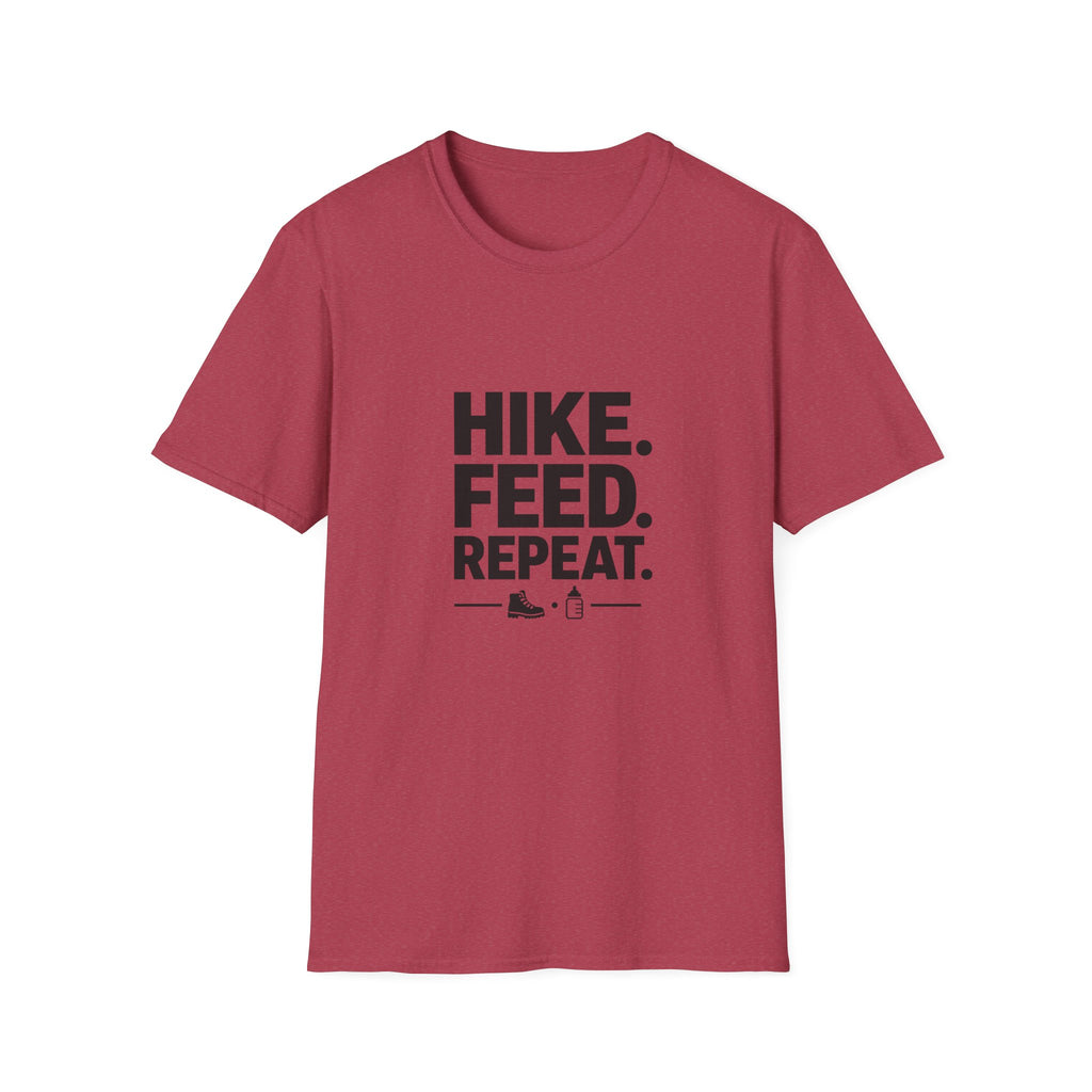 Hike. Feed. Repeat. T‑Shirt — Outdoor Dog Lover Tee