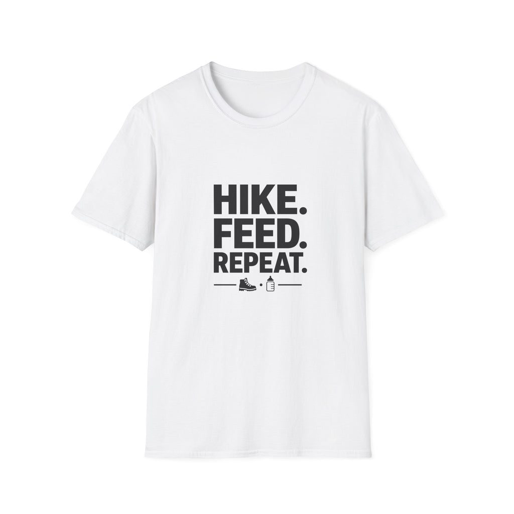 Hike. Feed. Repeat. T‑Shirt — Outdoor Dog Lover Tee