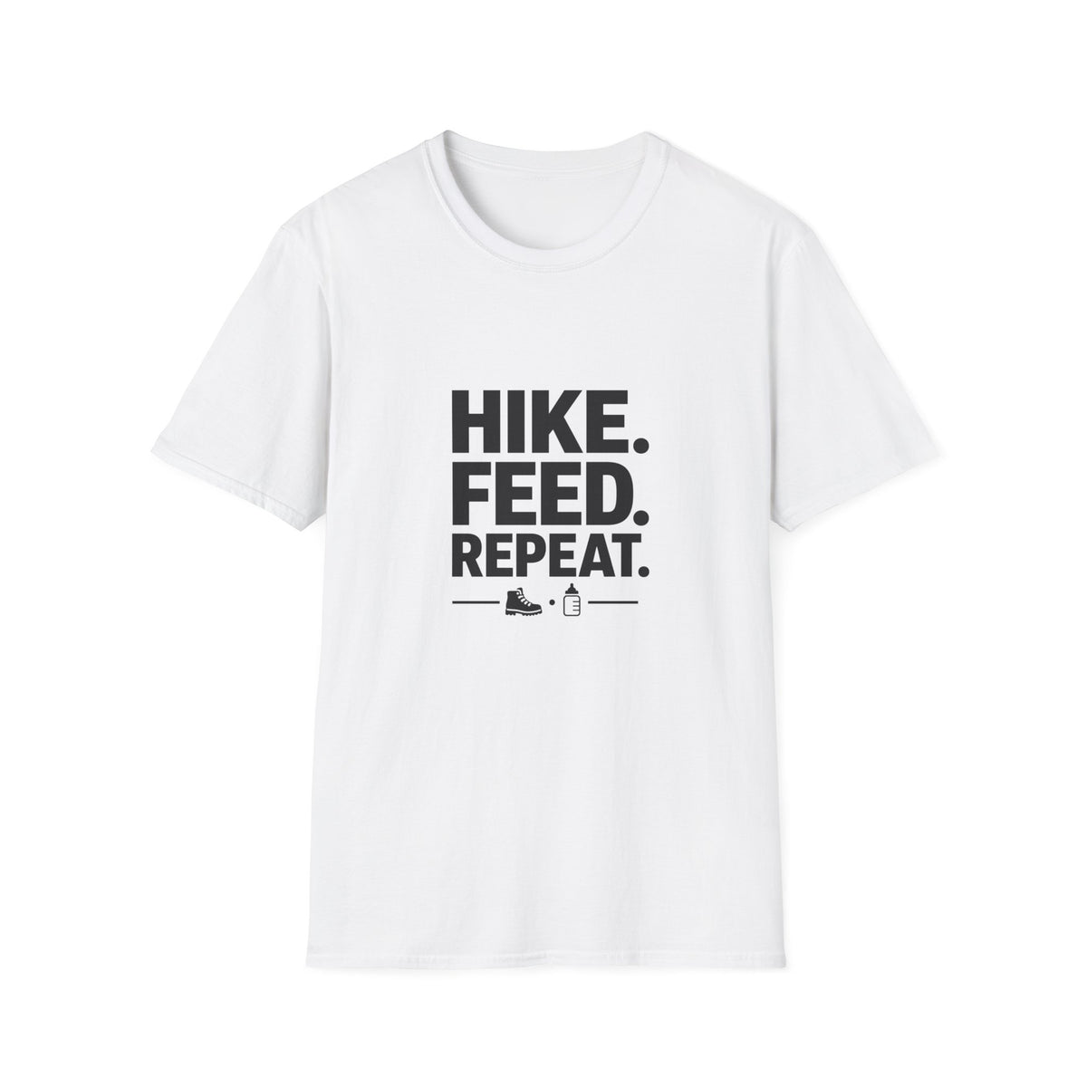 Hike. Feed. Repeat. T‑Shirt — Outdoor Dog Lover Tee