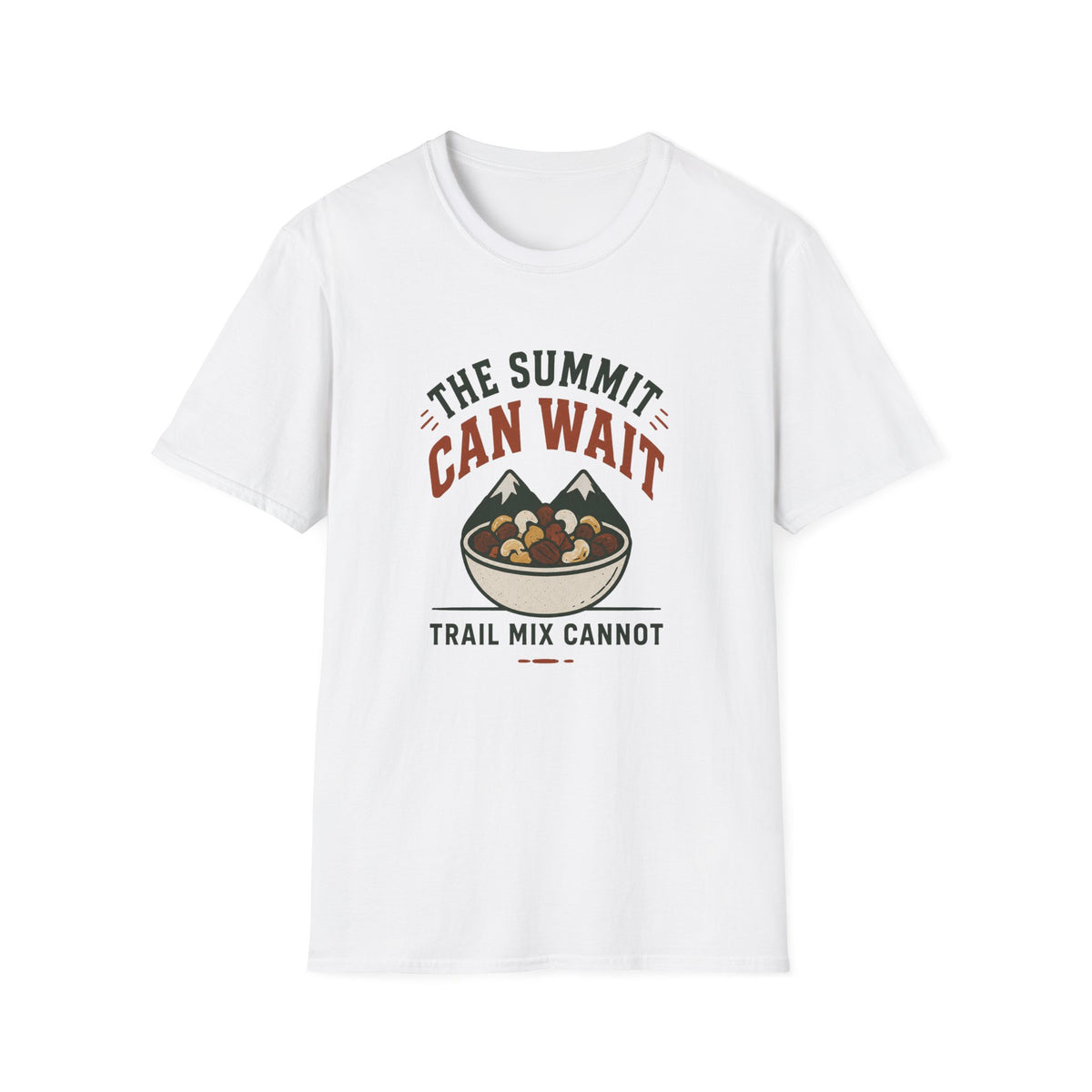 T-Shirt — The Summit Can Wait "Trail Mix Cannot" Outdoor Camping Tee