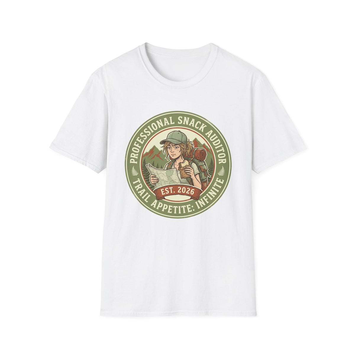 T‑Shirt — "Professional Snack Auditor" Outdoor Hiker Graphic Tee