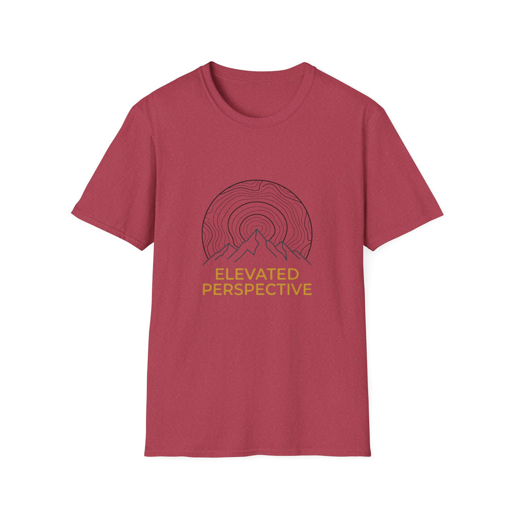 Mountain Line Art T-Shirt — “Elevated Perspective” Minimal Graphic Tee
