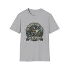 Masked Bandit Trail T-Shirt — Vintage Raccoon Hiking Graphic