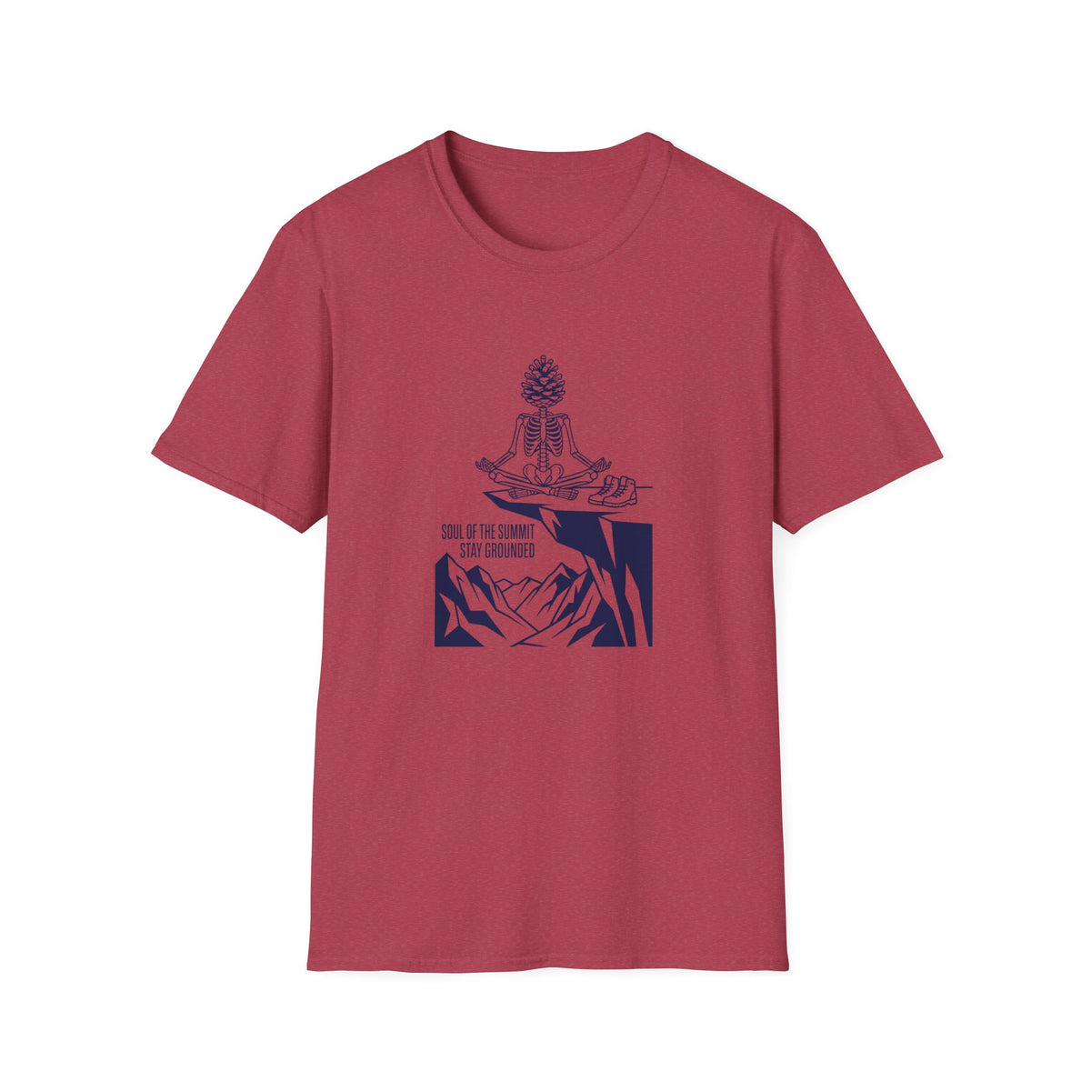 Meditation Pinecone T-Shirt — "Soul of the Summit" Yoga Tee