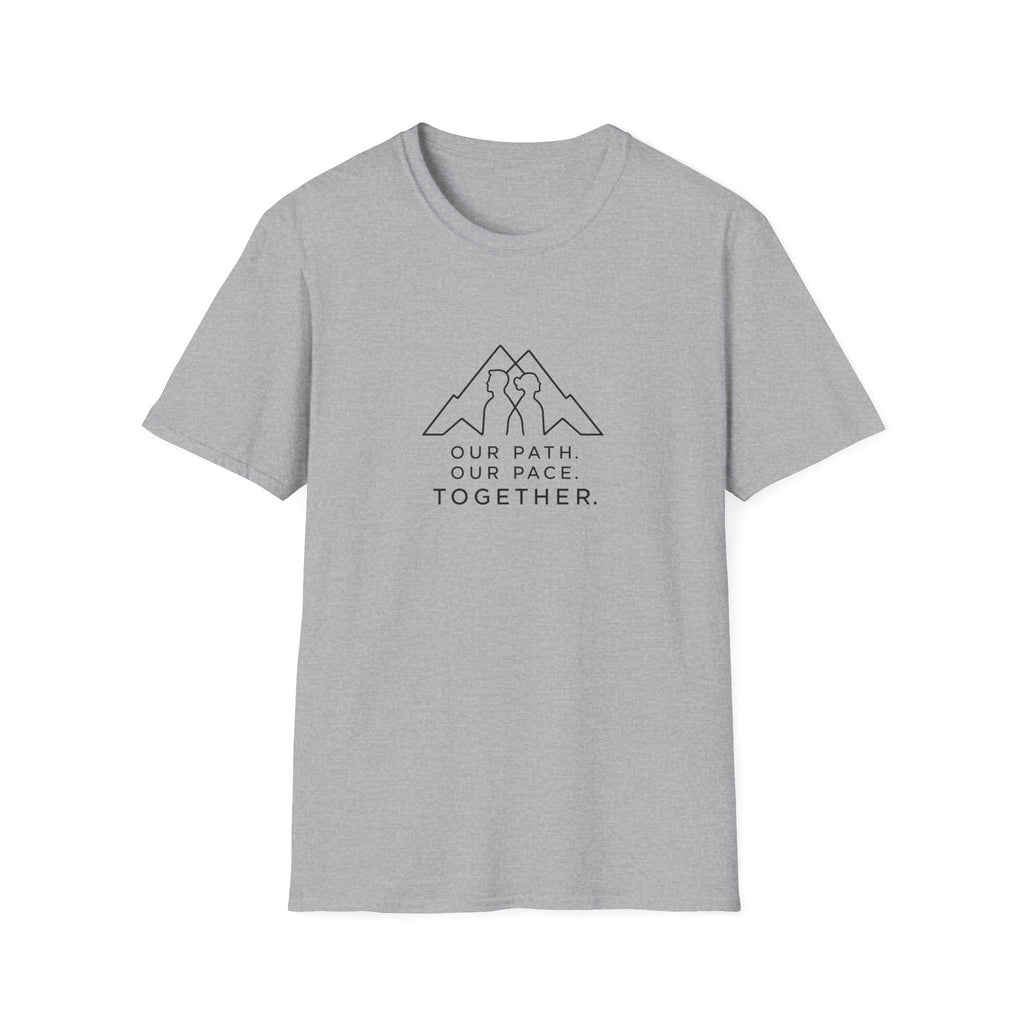 Together Mountain T-Shirt — "Our Path. Our Pace. Together." Couples Hiking Tee