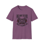 Hike Away The Void Skull T-Shirt — 'Hike Away The Void Until It Blinds You' Outdoor Graphic Tee