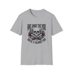 Hike Away The Void Skull T-Shirt — 'Hike Away The Void Until It Blinds You' Outdoor Graphic Tee
