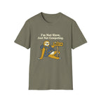 Sloth Hiking T-Shirt — "I’m Not Slow, Just Not Competing" Relaxed Adventure Tee