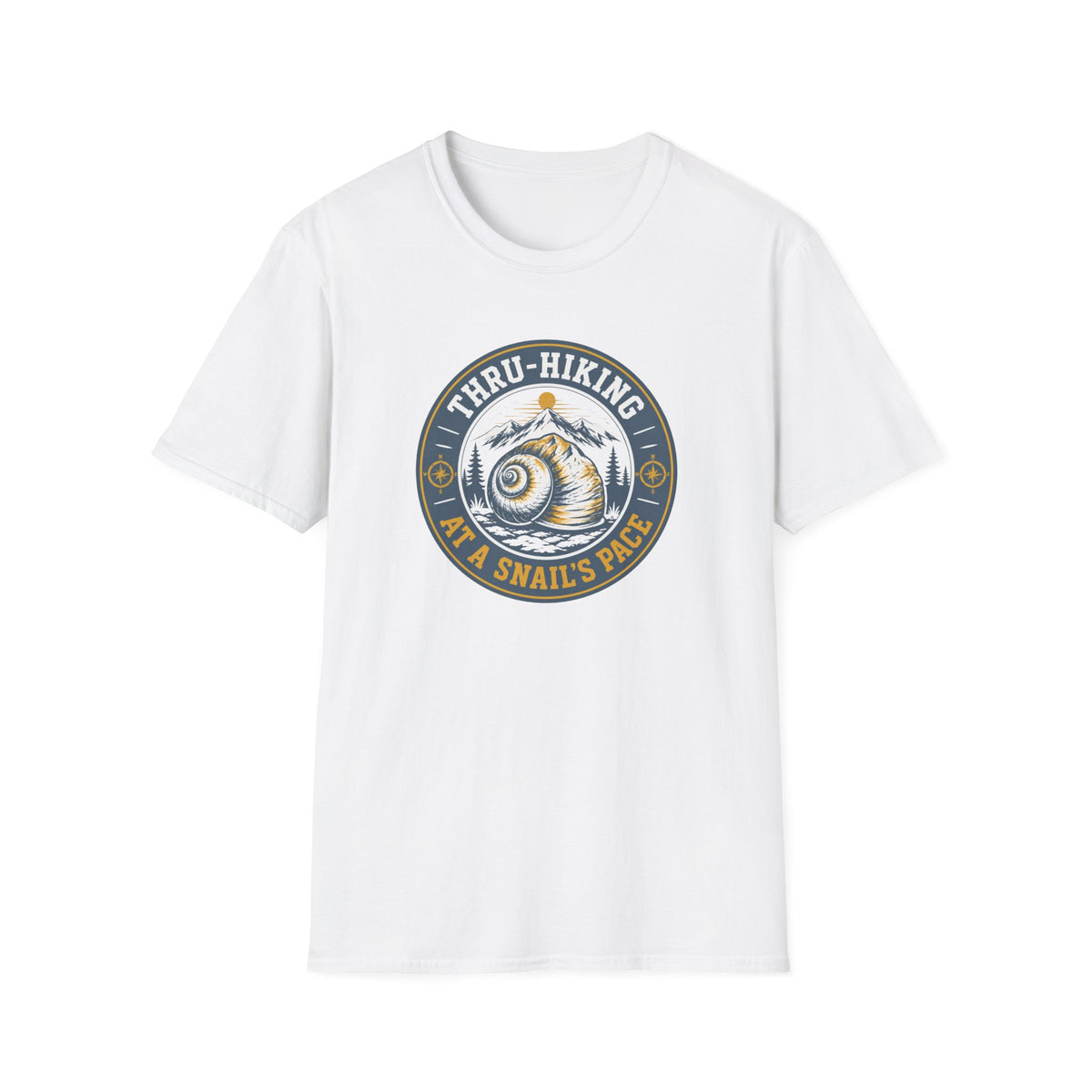 Thru-Hiking Snail's Pace T-Shirt — Slow Hiker Badge Tee