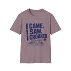 I Came, I Saw, I Croaked T-Shirt — Funny Frog Graphic Tee for Frog Lovers