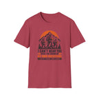 T-Shirt — I Can't Hear You Over My Own Breathing Bigfoot Hiking Graphic