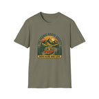 Scenic Route T-Shirt — "The Scenic Route Society: Drive Slow, Hike Less" Mountain Road Tee