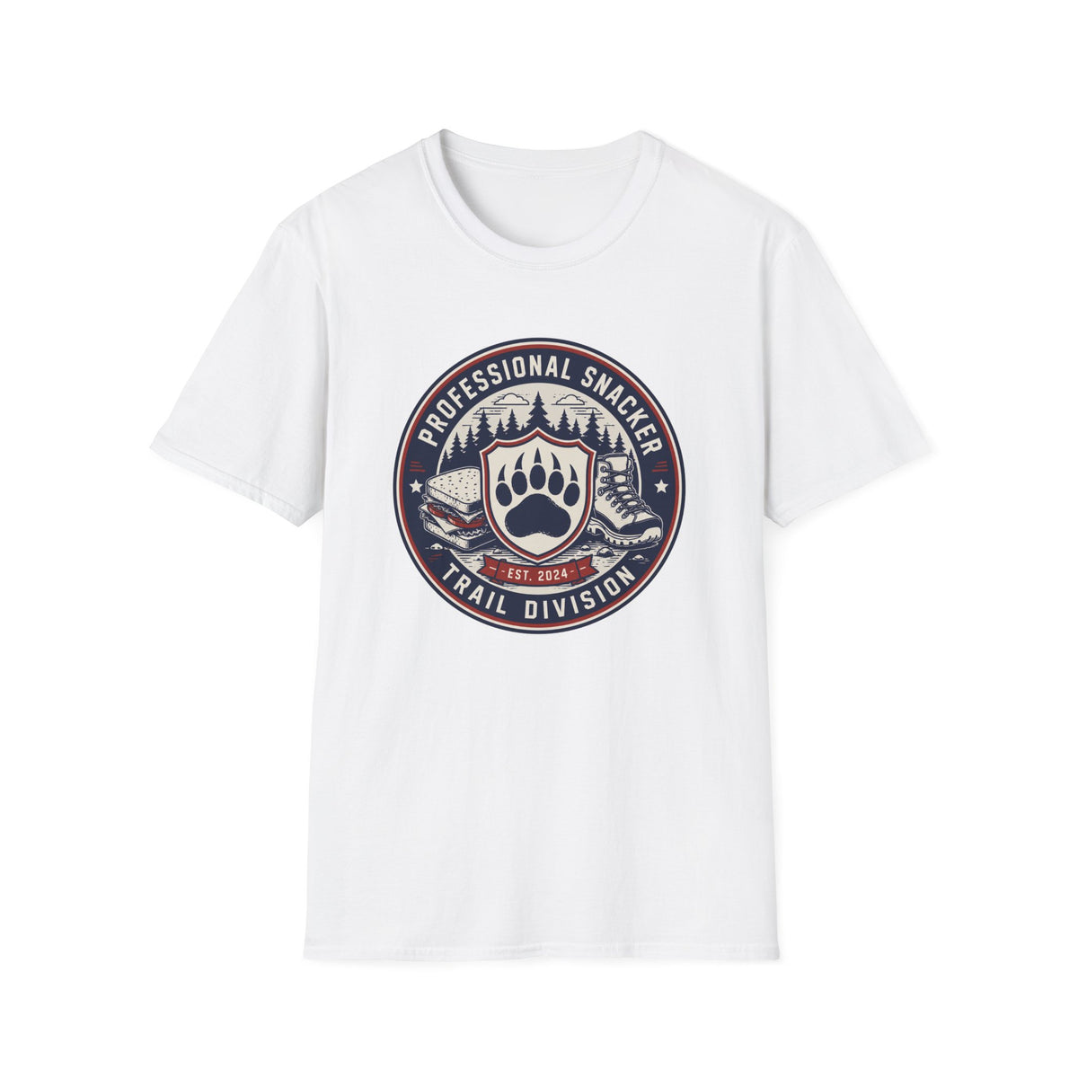 Professional Snacker T‑Shirt — Trail Division Bear Paw Graphic Tee