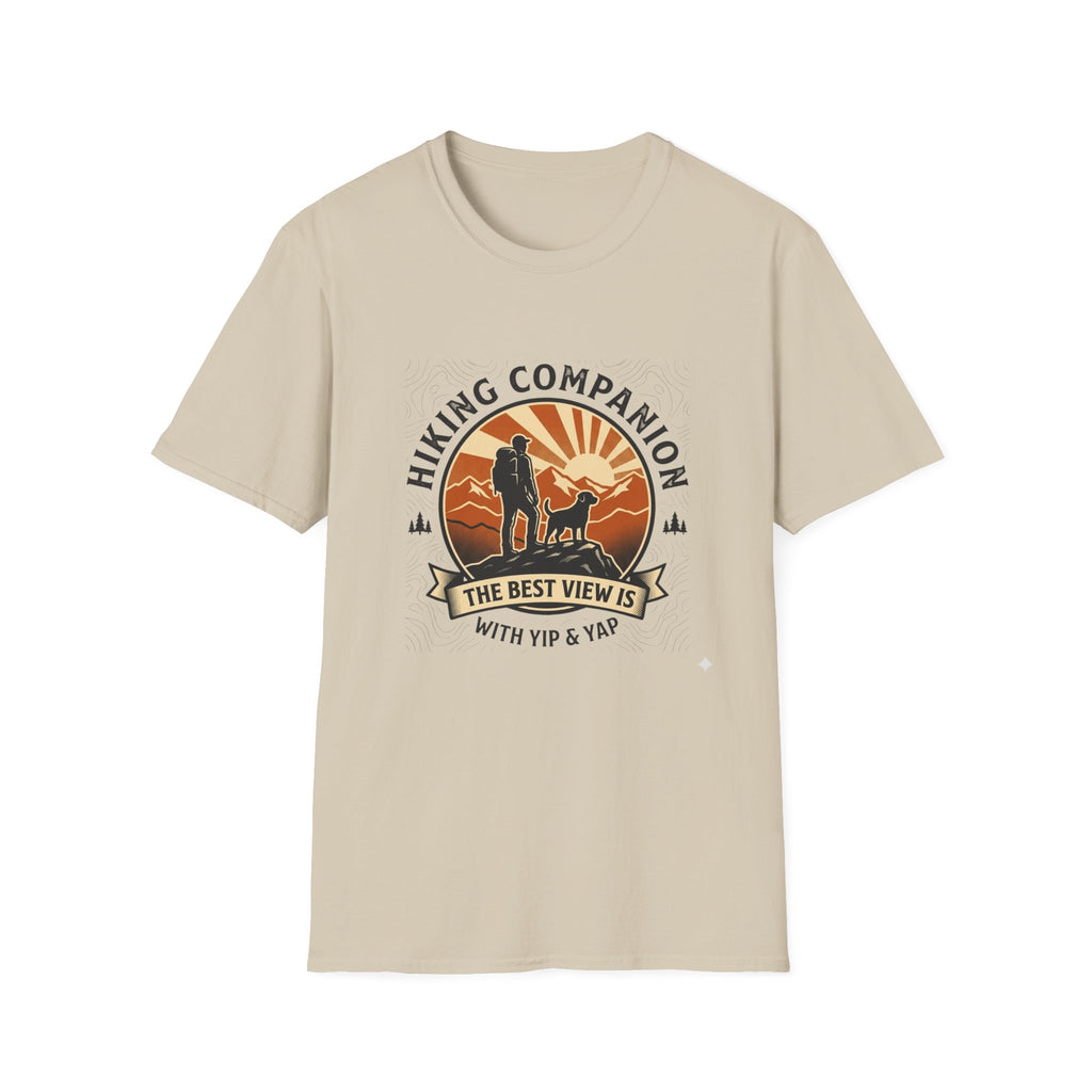 Hiking Companion T-Shirt — 'The Best View Is With You & Yappy' Outdoor Dog Lover Tee