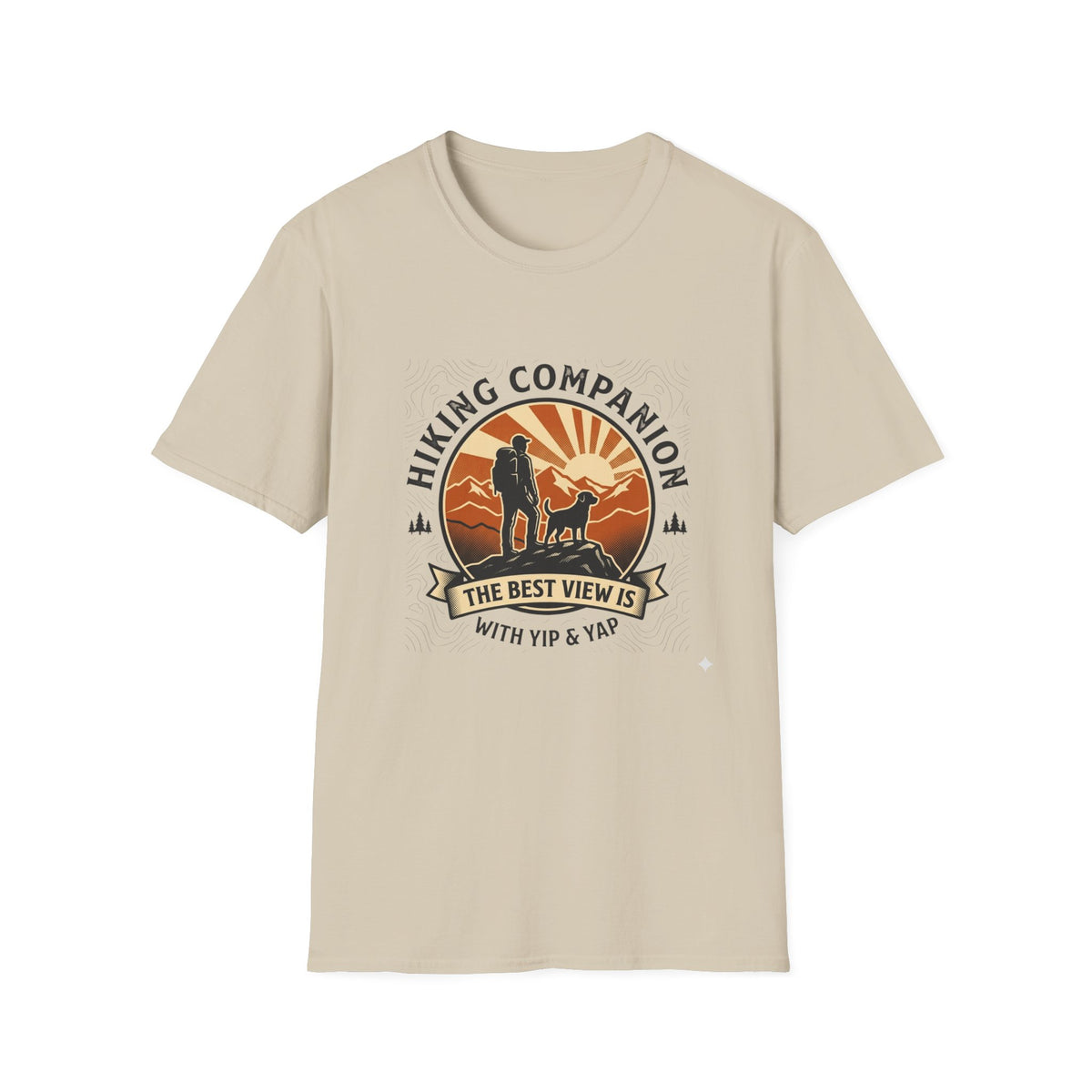 Hiking Companion T-Shirt — 'The Best View Is With You & Yappy' Outdoor Dog Lover Tee