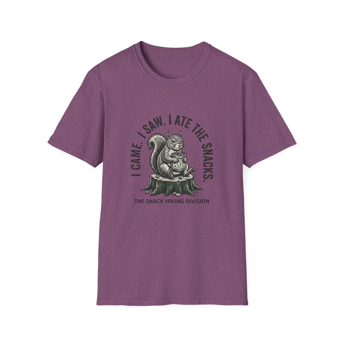 Squirrel Snack Tee — "Came. I Saw. I Ate The Snacks." Funny Wildlife Shirt