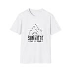 Summited Car Park T-Shirt — Minimal Mountain & Off-Road Graphic Tee