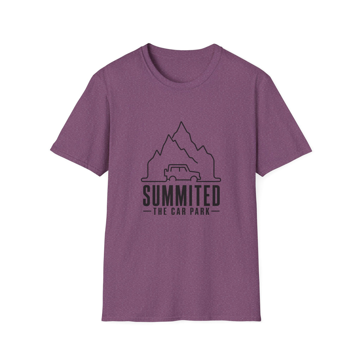 Summited Car Park T-Shirt — Minimal Mountain & Off-Road Graphic Tee